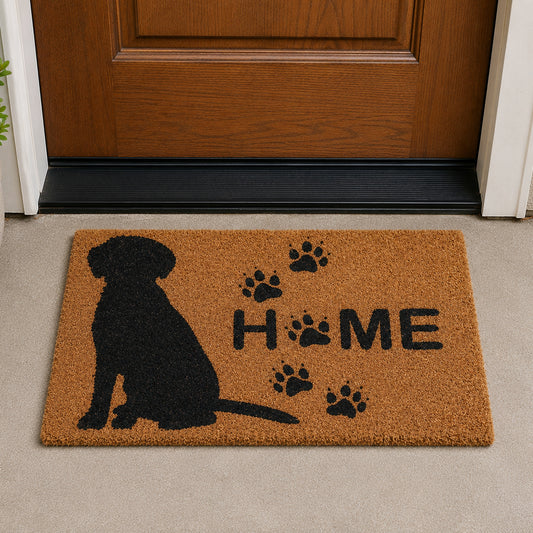 Dog Silhouette Shaped Coir Mat
