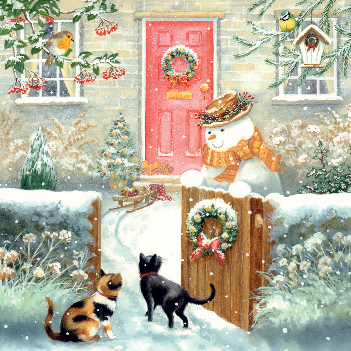 Snowman and Friends Christmas Cards