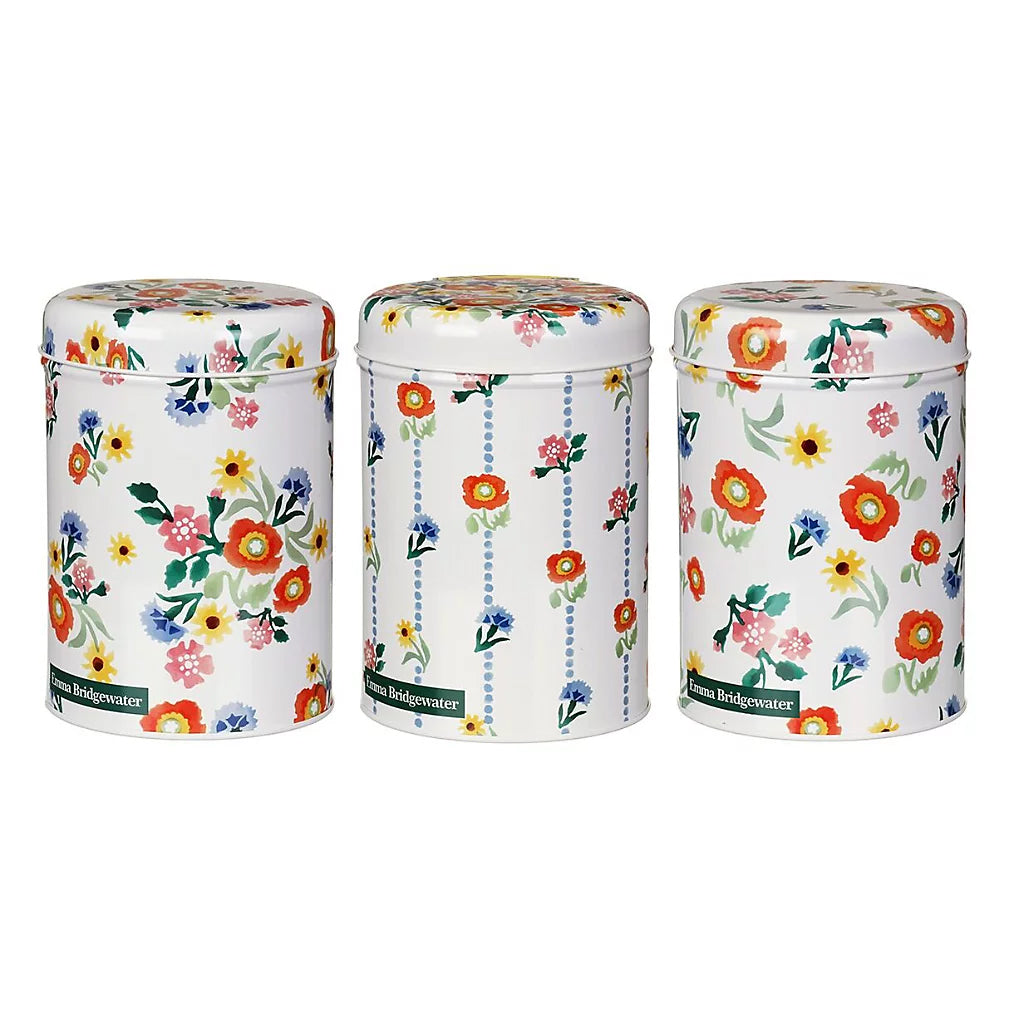 E. Bridgewater Poppies Caddy Set (3)