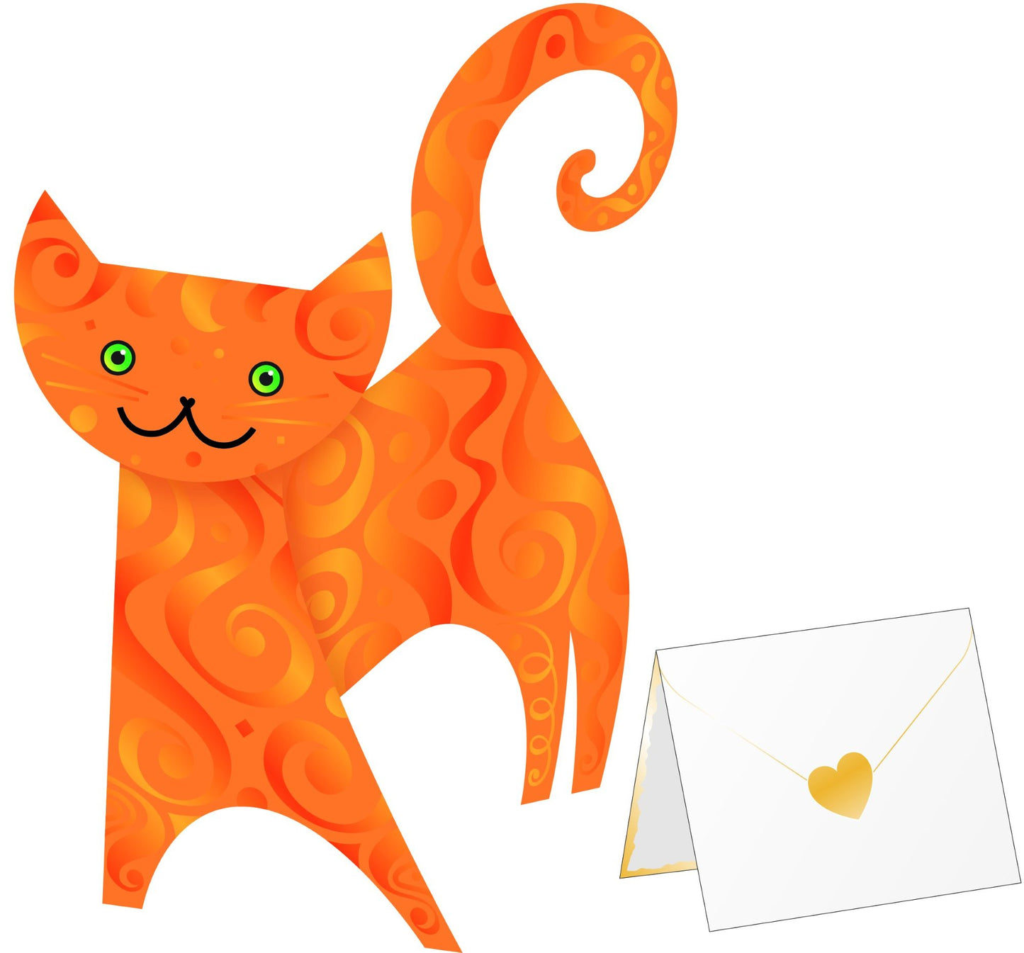 3D Card - Ginger Cat
