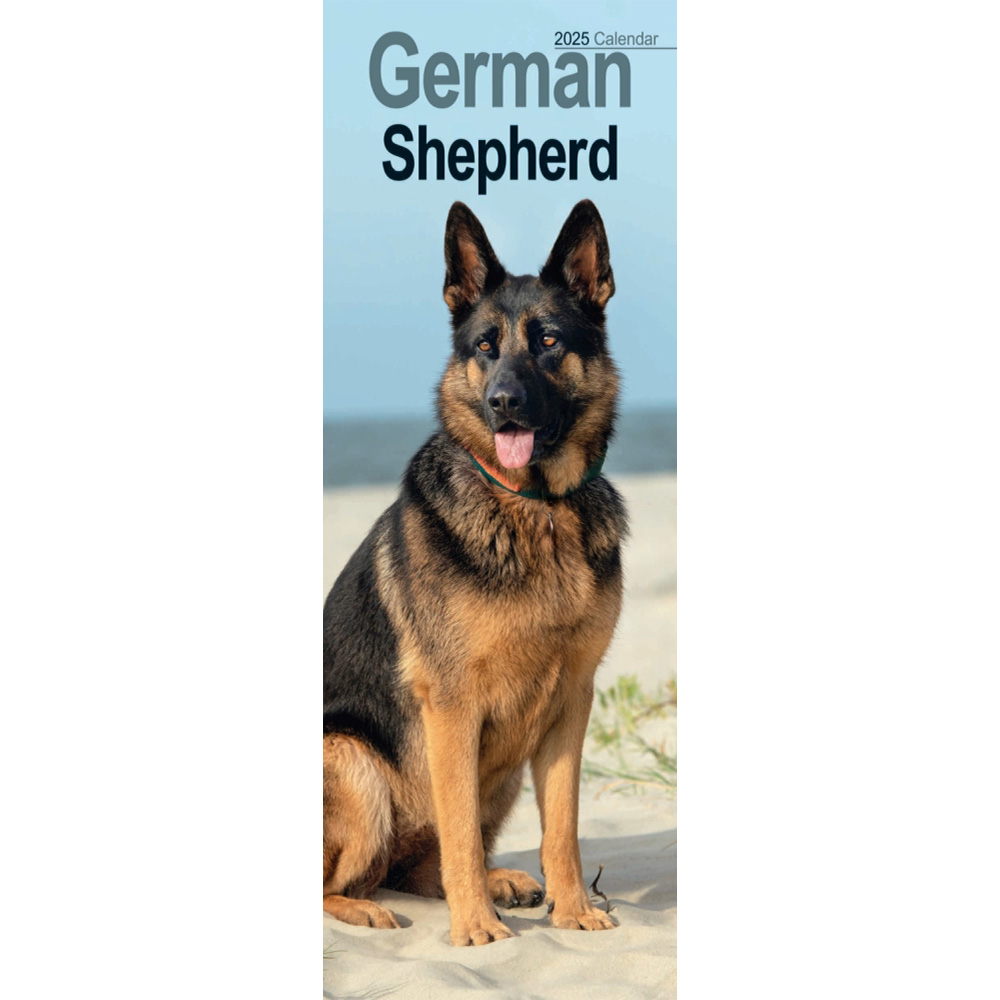 German Shepherd Slim Calendar 2025