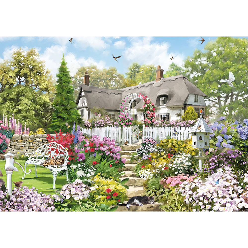 Country Cottage Cats Jigsaw 1000 Piece