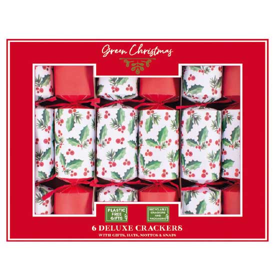 Deluxe Eco Holly Crackers