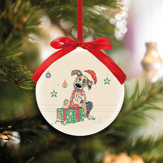 Christmas Puppy Bauble