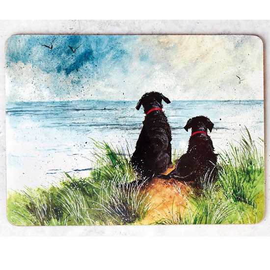 Labradors in the Dunes Place Mat