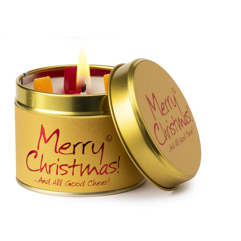 Merry Christmas Candle Tin