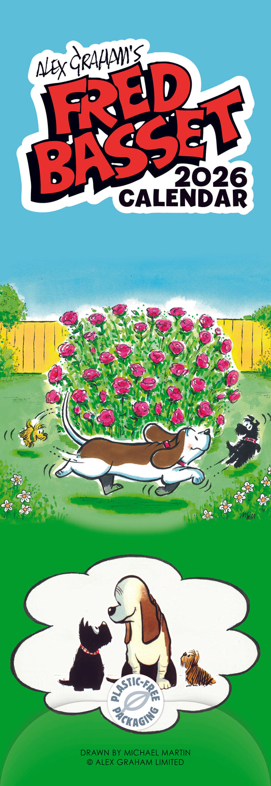 Fred Basset Slim Calendar 2026