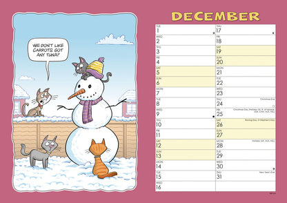 Wacky World of Cats calendar 2026