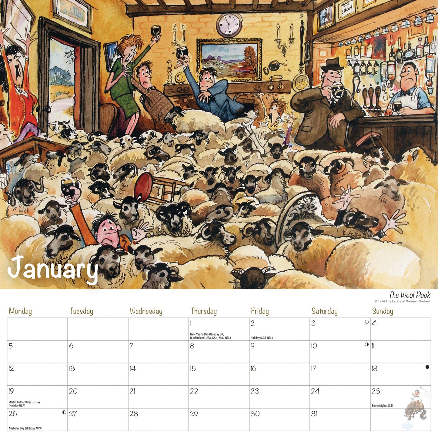 Thelwell Wall Calendar 2026