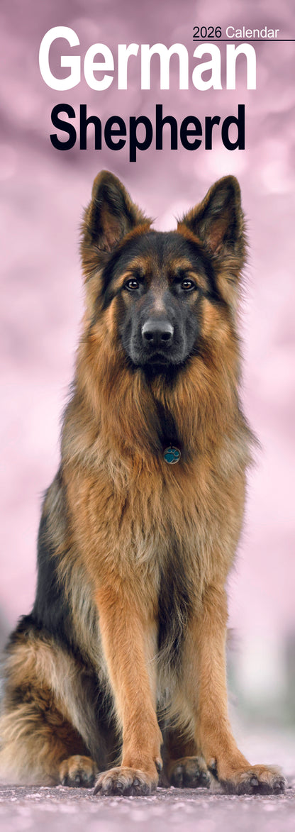 German Shepherd Slim Calendar 2026