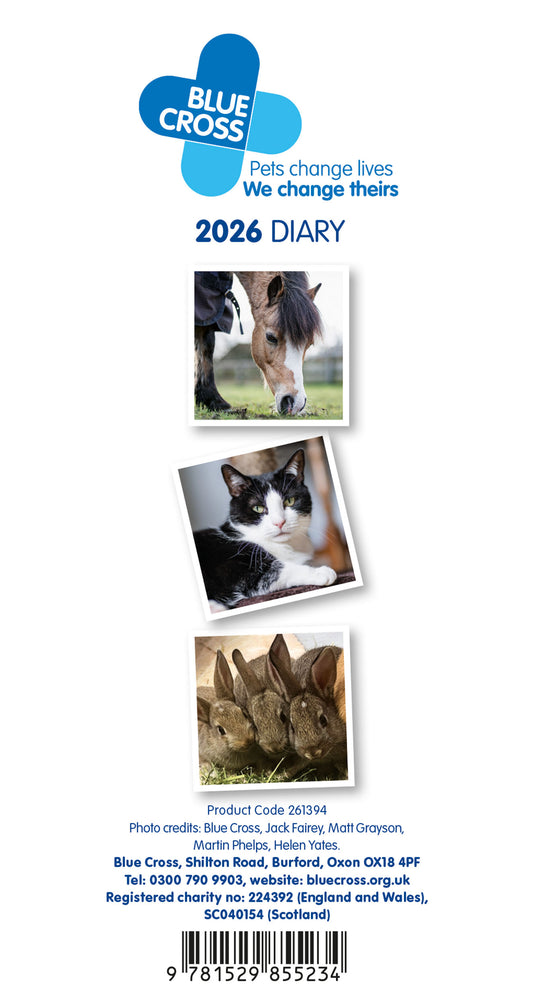 Blue Cross Slim Diary 2026