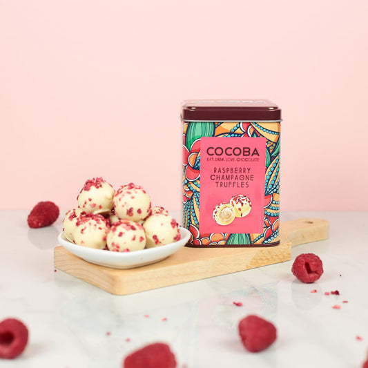 Raspberry Champagne Truffles