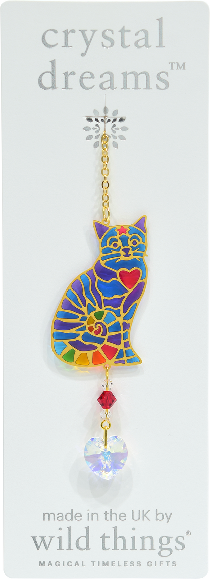 Crystal Dreams Rainbow Cat