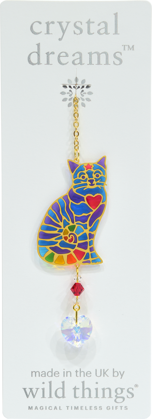 Crystal Dreams Rainbow Cat
