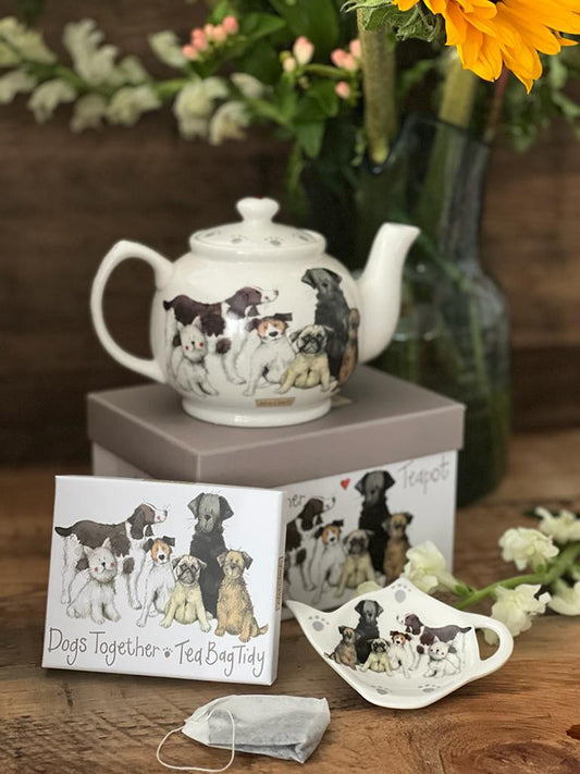 Dogs Together Teapot