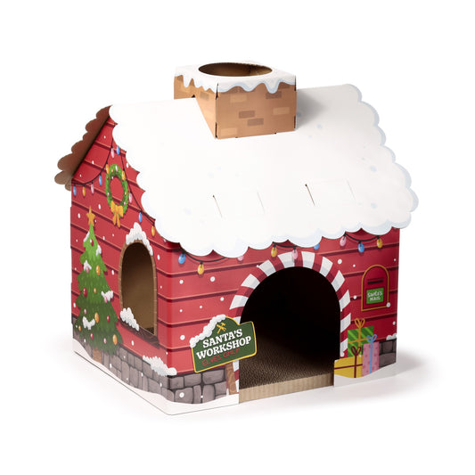 Santa's Workshop Cat Playhouse