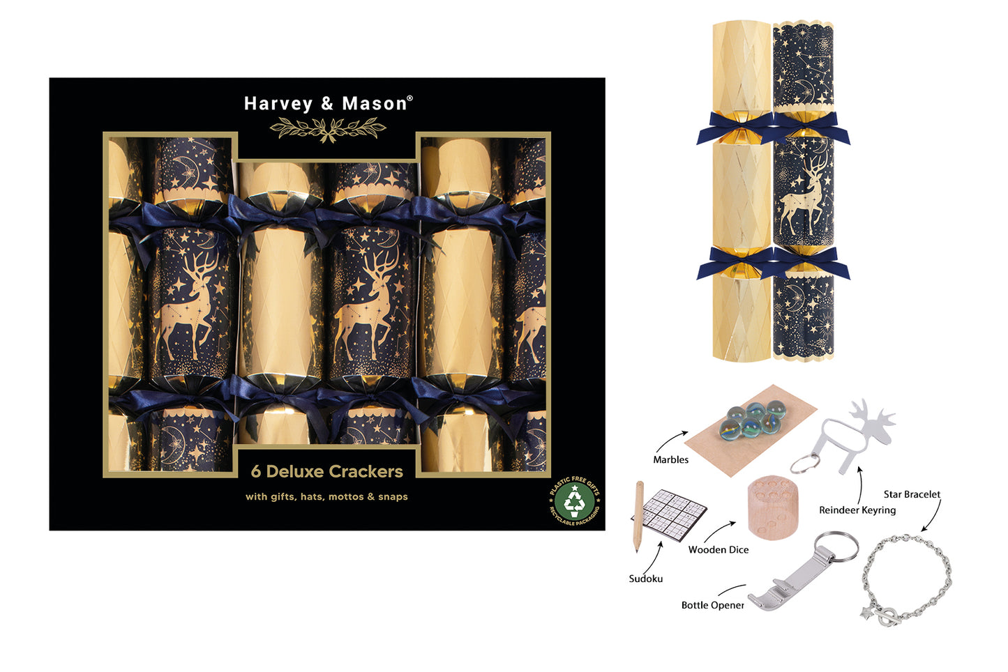 Deluxe Gold Stag Crackers