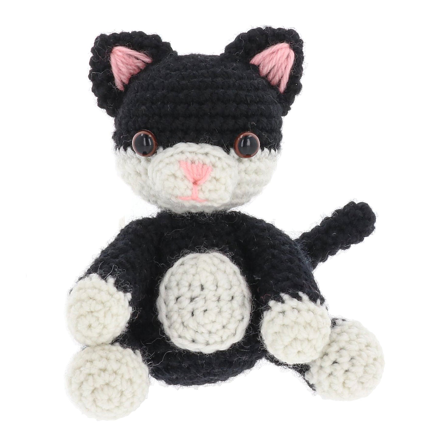 Crochet kit - black and white cat