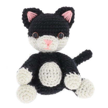 Crochet kit - black and white cat