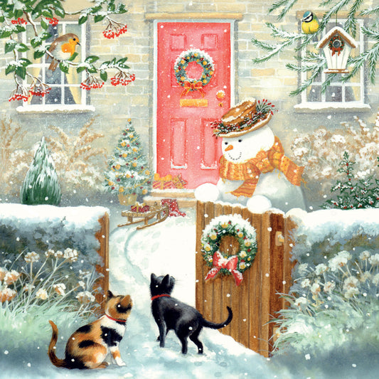Snowman and Friends Christmas Cards