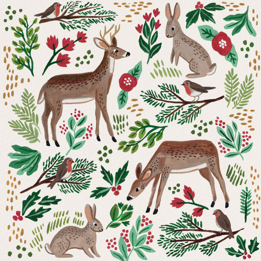 Woodland Animals Christmas Cards