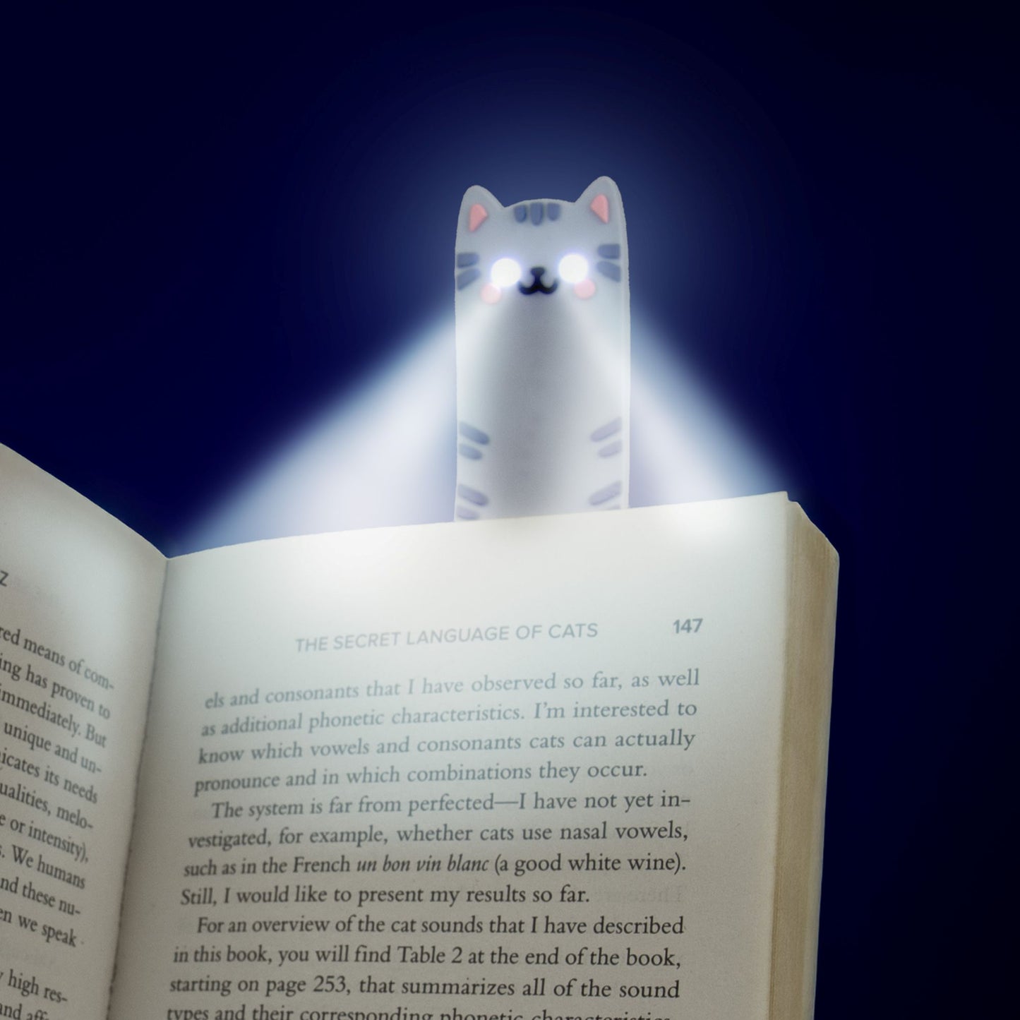 Cat Book Buddy Light
