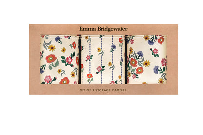 E. Bridgewater Poppies Caddy Set (3)