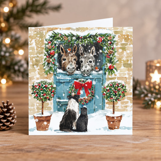 Christmas Day Gathering Christmas Cards