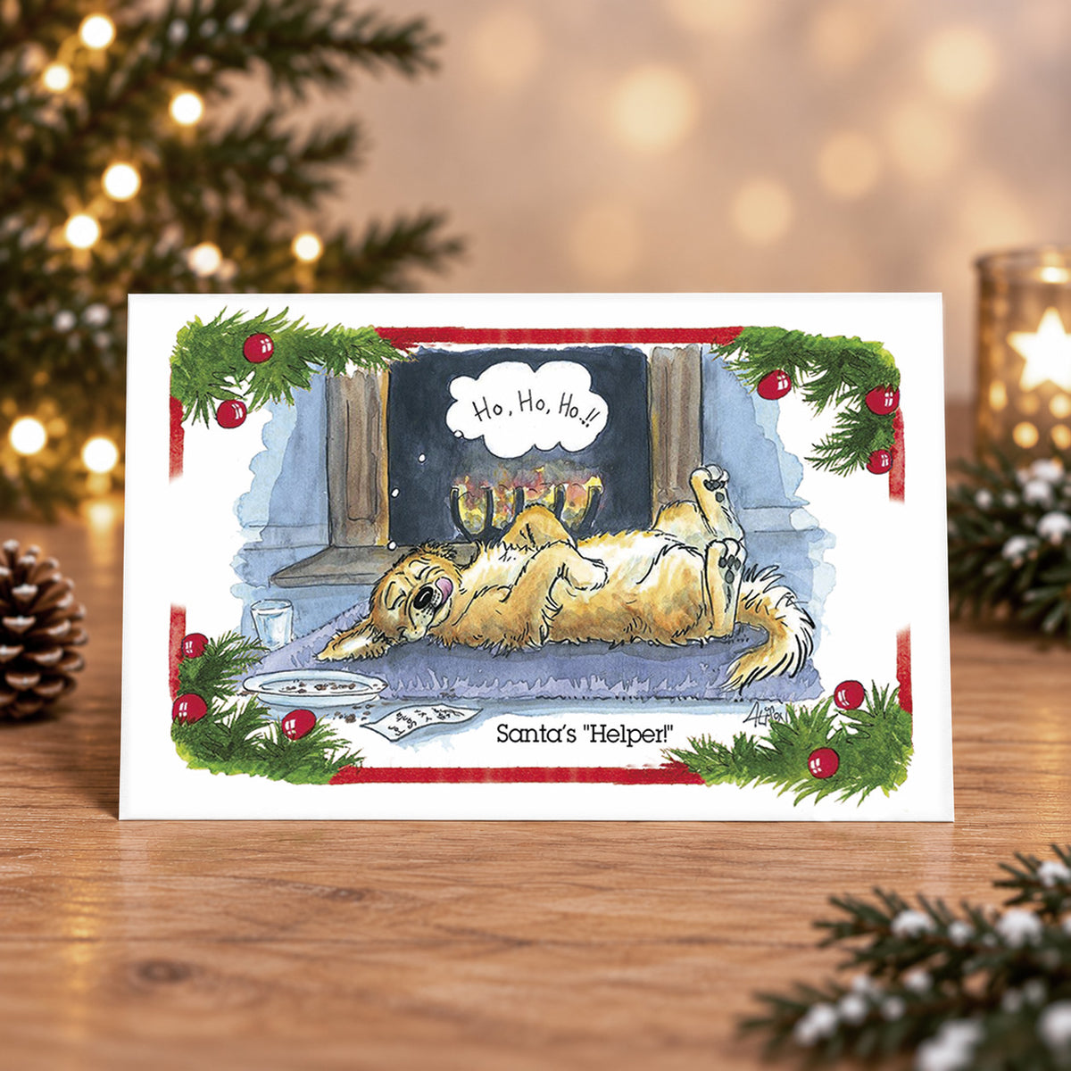 Santa's "Helper"! Christmas Cards