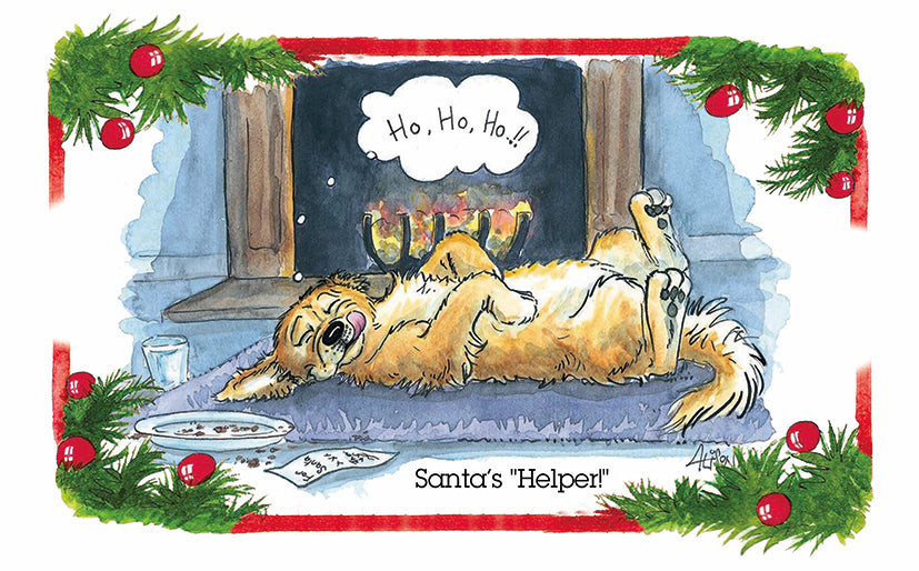 Santa's "Helper"! Christmas Cards
