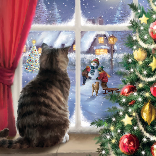 Watching from the Window Christmas Cards