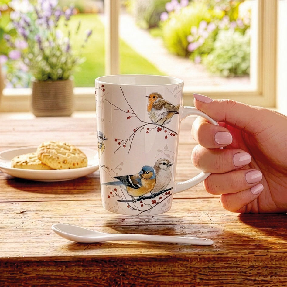 Winter Birds Hot Chocolate Mug Offer